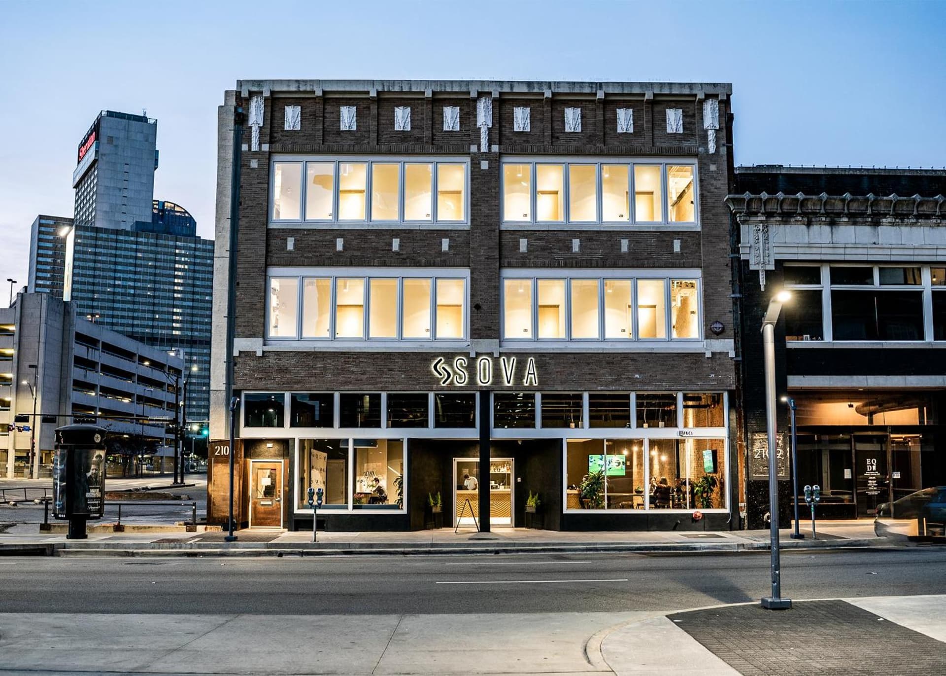 SOVA Micro-Room & Social Hotel exterior in Dallas, Texas